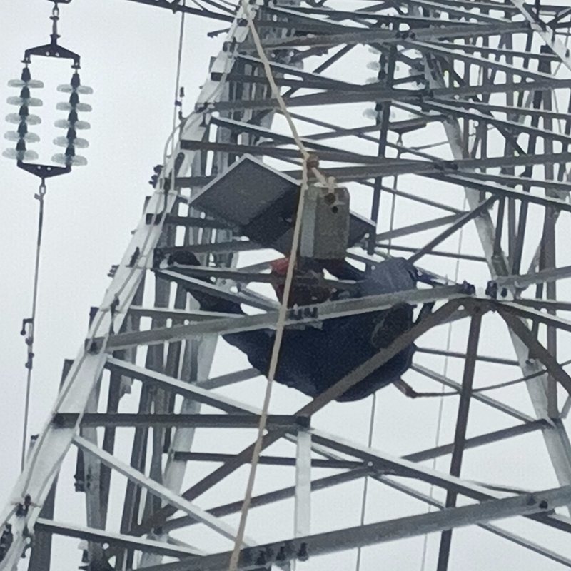 2024.01.10,架空电力电缆在线监测装置(AI枪机) 安装案例