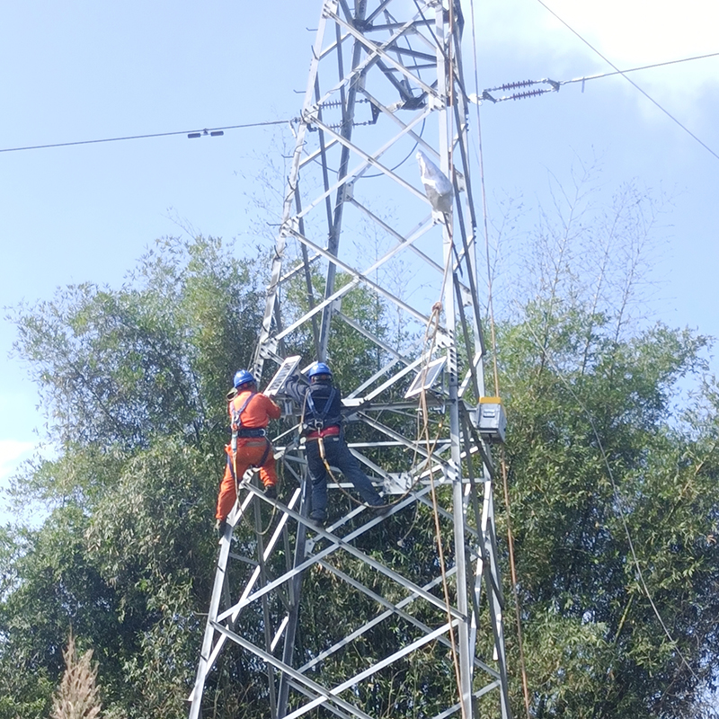 2024.01.19 输电线路分布式故障诊断装置 安装案例