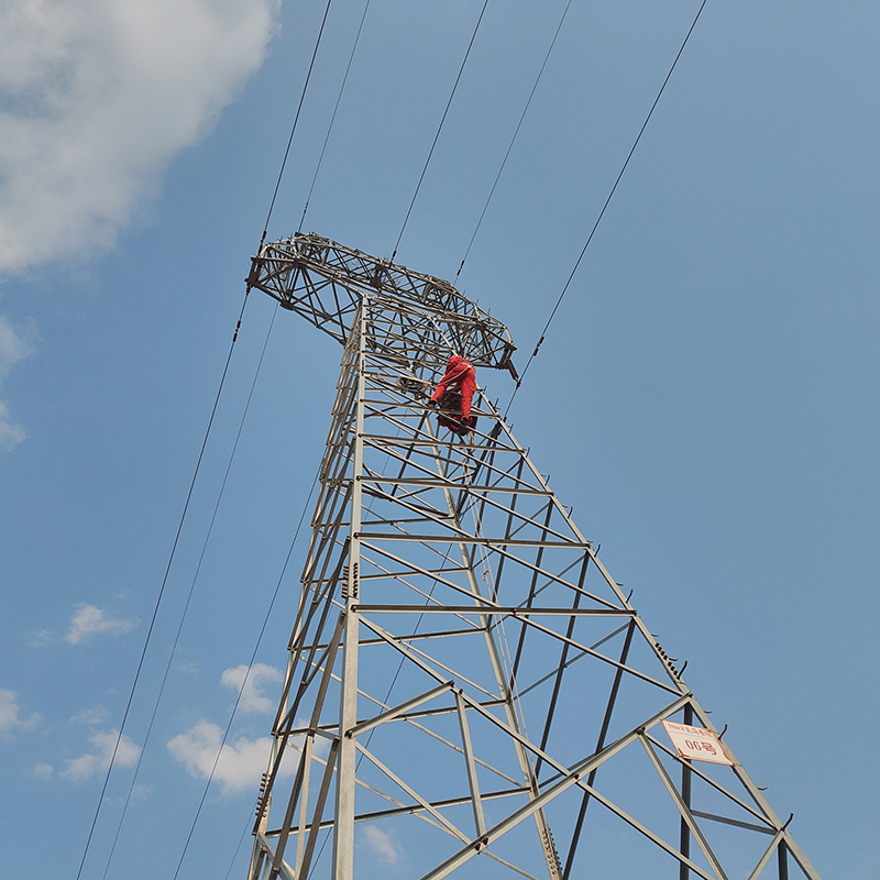 2025.5.25 输电线路塔杆倾斜在线监测装置 设备安装案例