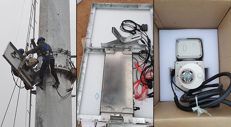 南宁市架空线路图像视频监测装置(综合球机)安装