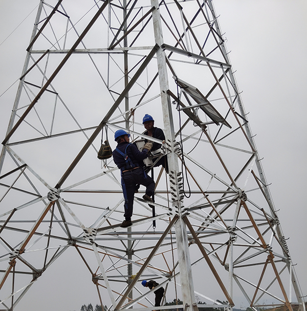 2023.3.3架空线路图像视频监测装置(双光球机)安装案例