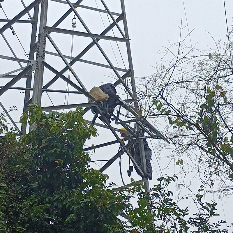 2024.01.26 输电线路图像视频监测装置(综合球机) 设备安装案例